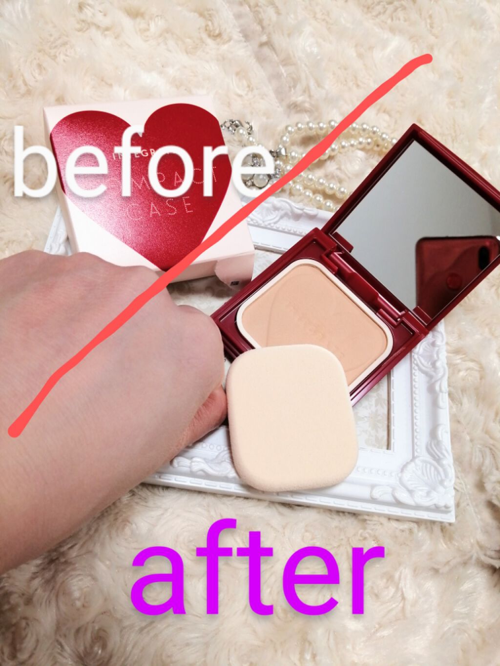 プロフィニッシュファンデーション/インテグレート/パウダーファンデーションを使ったクチコミ(4枚目)