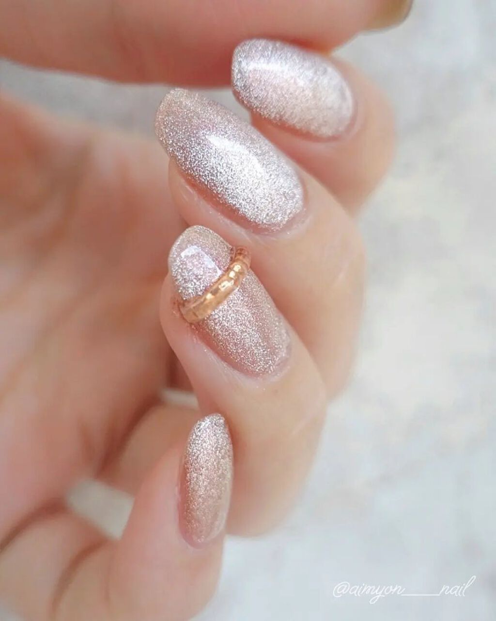 マグネットジェル 02オレンジガーネット（オーロラベールシリーズ）/NAILTOWN/ジェルネイルを使ったクチコミ（2枚目）