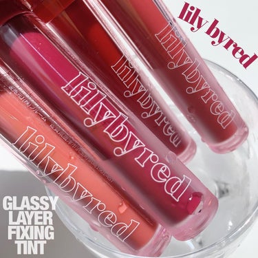 Glassy Layer Fixing Tint 01 #Cheeky Peach/lilybyred/口紅を使ったクチコミ（1枚目）