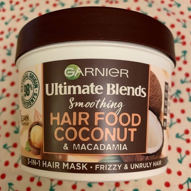 smoothing hair food coconut & macadamia 3 in 1 hair mask /GARNIER(海外)/アウトバストリートメントを使ったクチコミ（2枚目）