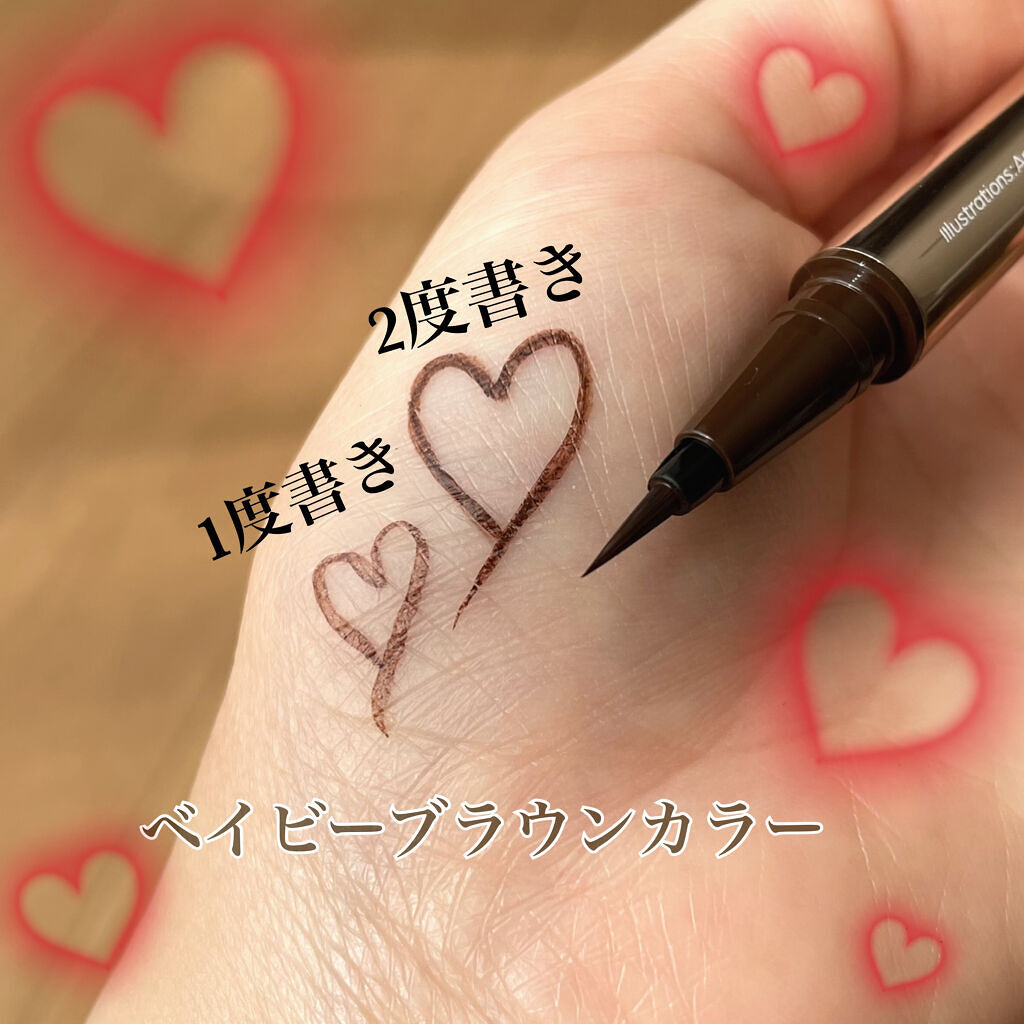 ラブ・ライナー リキッドアイライナーＲ３ ブラウン（サンリオキャラクターズ）/ラブ・ライナー/リキッドアイライナーを使ったクチコミ（3枚目）