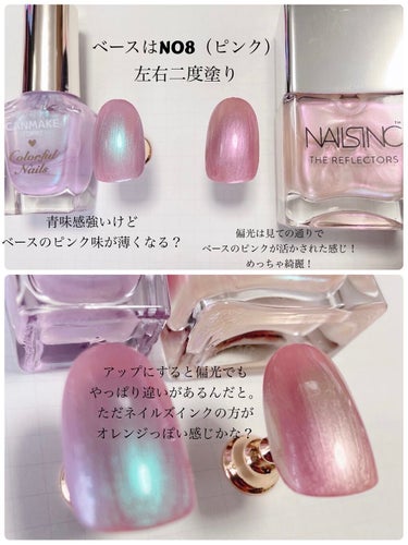 ネイルズインク リフレクターズ デュオ キット/nails inc./マニキュアを使ったクチコミ（3枚目）