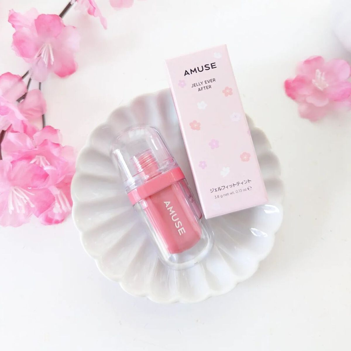 ジェルフィットティント/AMUSE/リップティントを使ったクチコミ（1枚目）