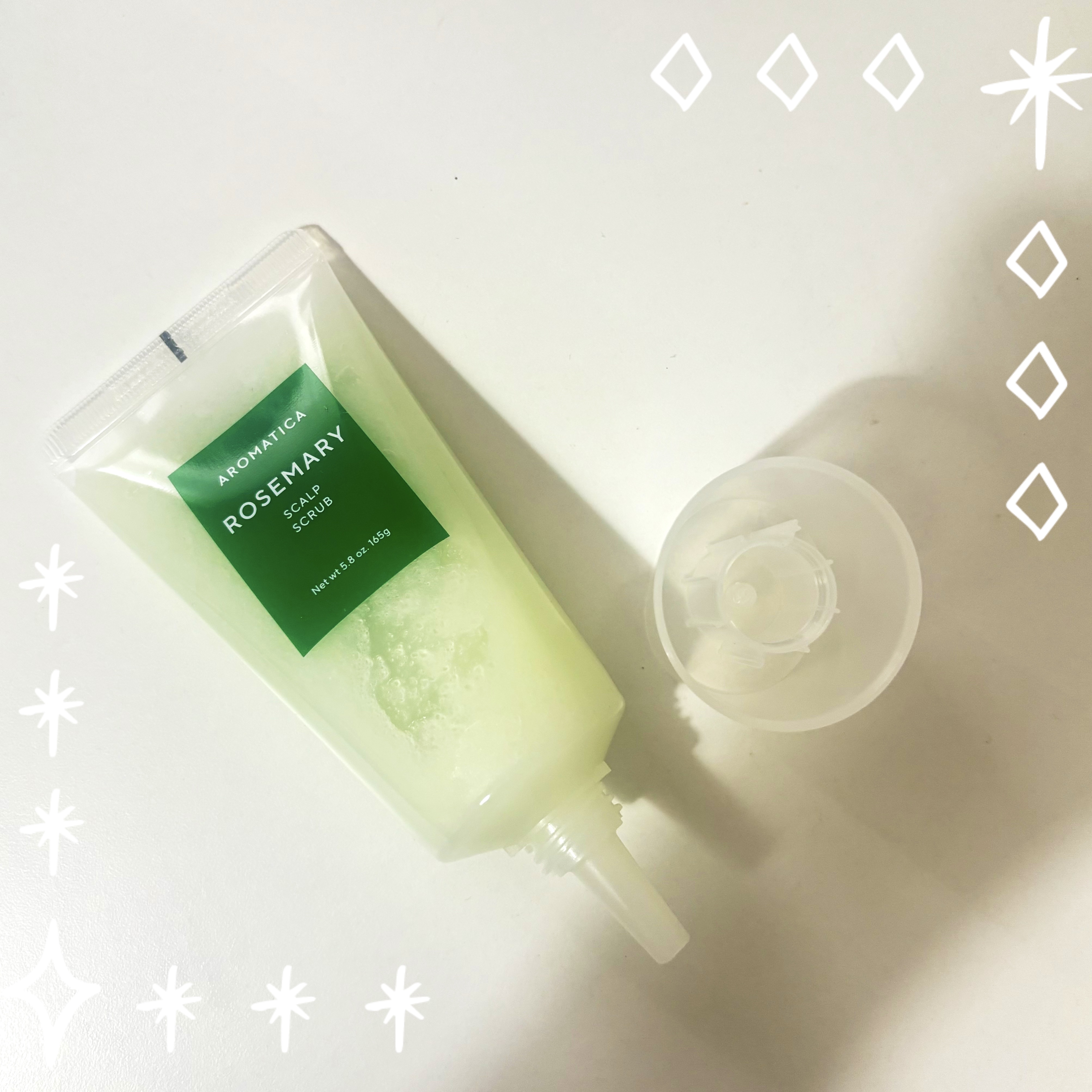 ローズマリー スカルプ スクラブ/AROMATICA/ヘッドスクラブを使ったクチコミ（1枚目）