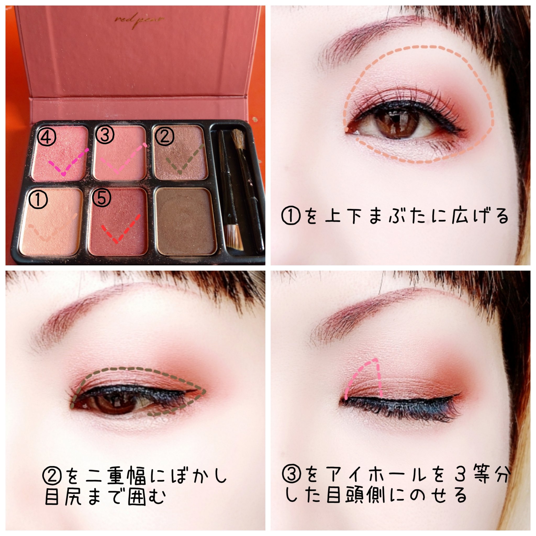 アイカラーパレット/heme/アイシャドウパレットを使ったクチコミ（2枚目）