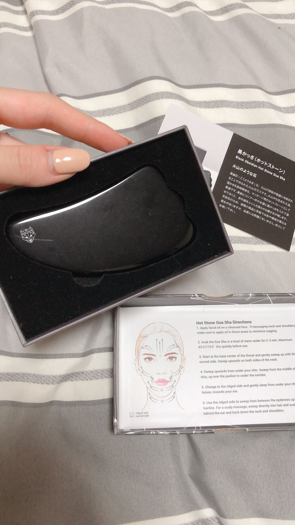 黒カッサ (ホットストーン)/SNOW FOX SKINCARE/かっさプレートを使ったクチコミ（1枚目）