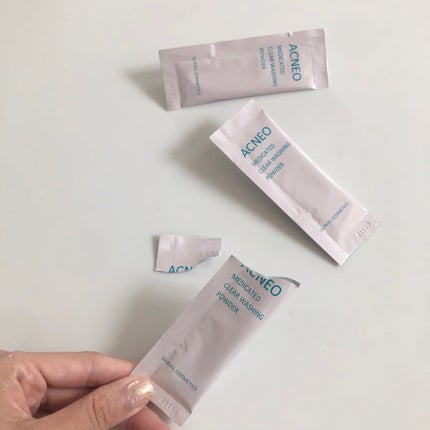 アクネオ 薬用 クリアウォッシング パウダー/フォルミュール/洗顔パウダーを使ったクチコミ(5枚目)