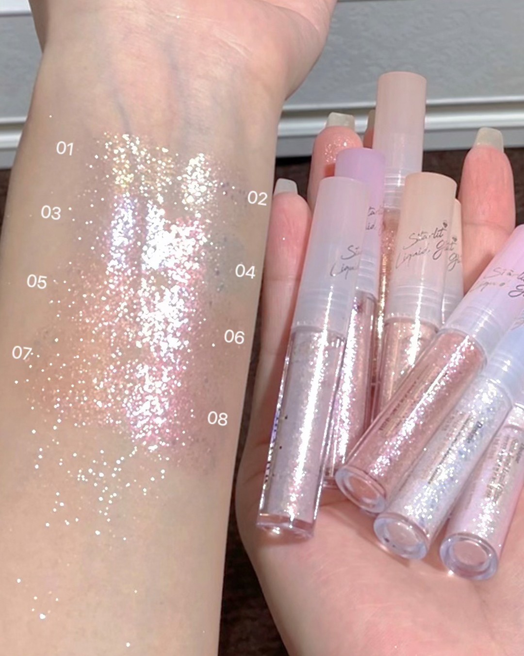 スターリット リキッドグリッター/dasique/メイクアップを使ったクチコミ（1枚目）