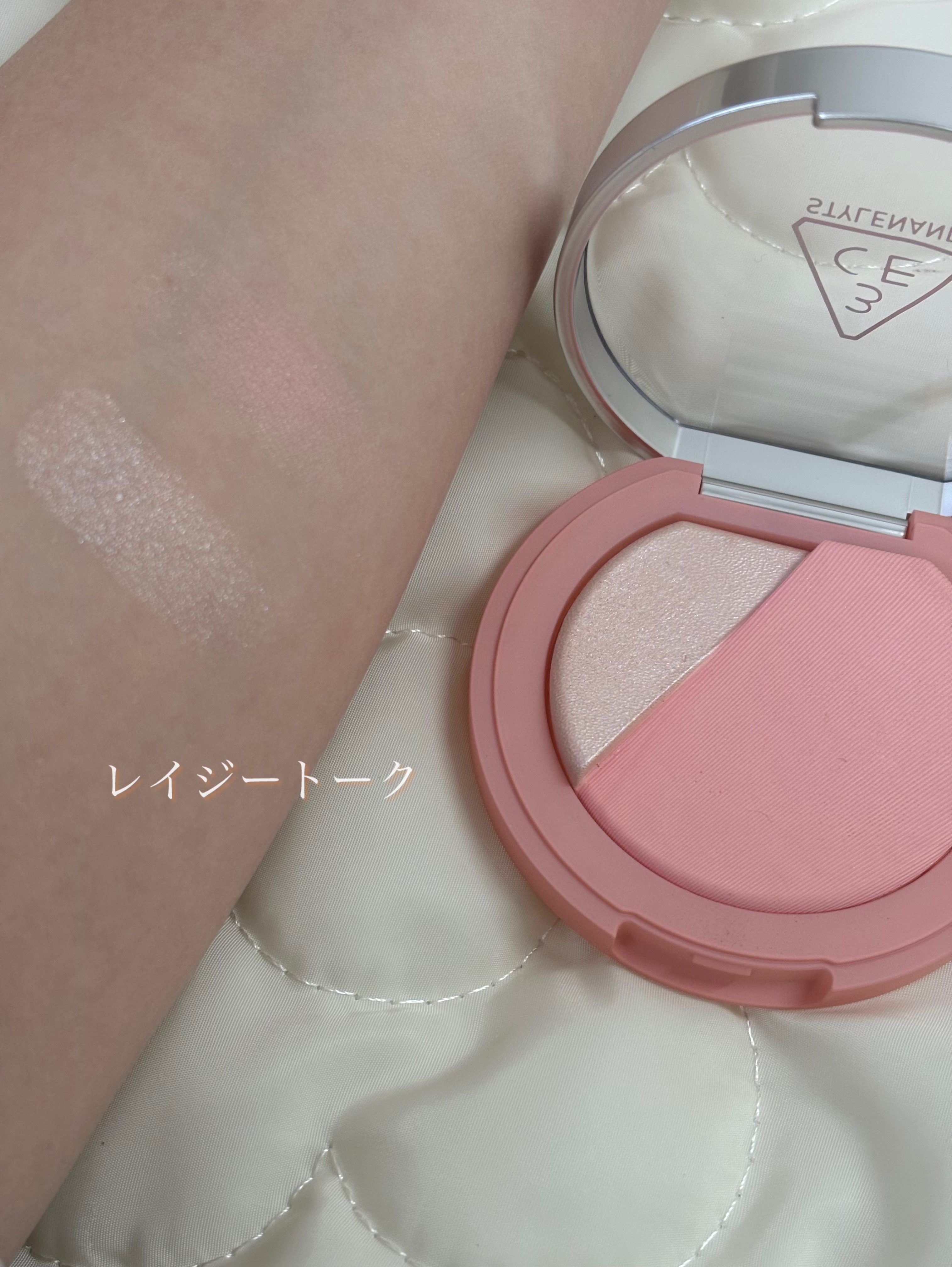 3CE ブラッシュライター/3CE/パウダーチークを使ったクチコミ（3枚目）