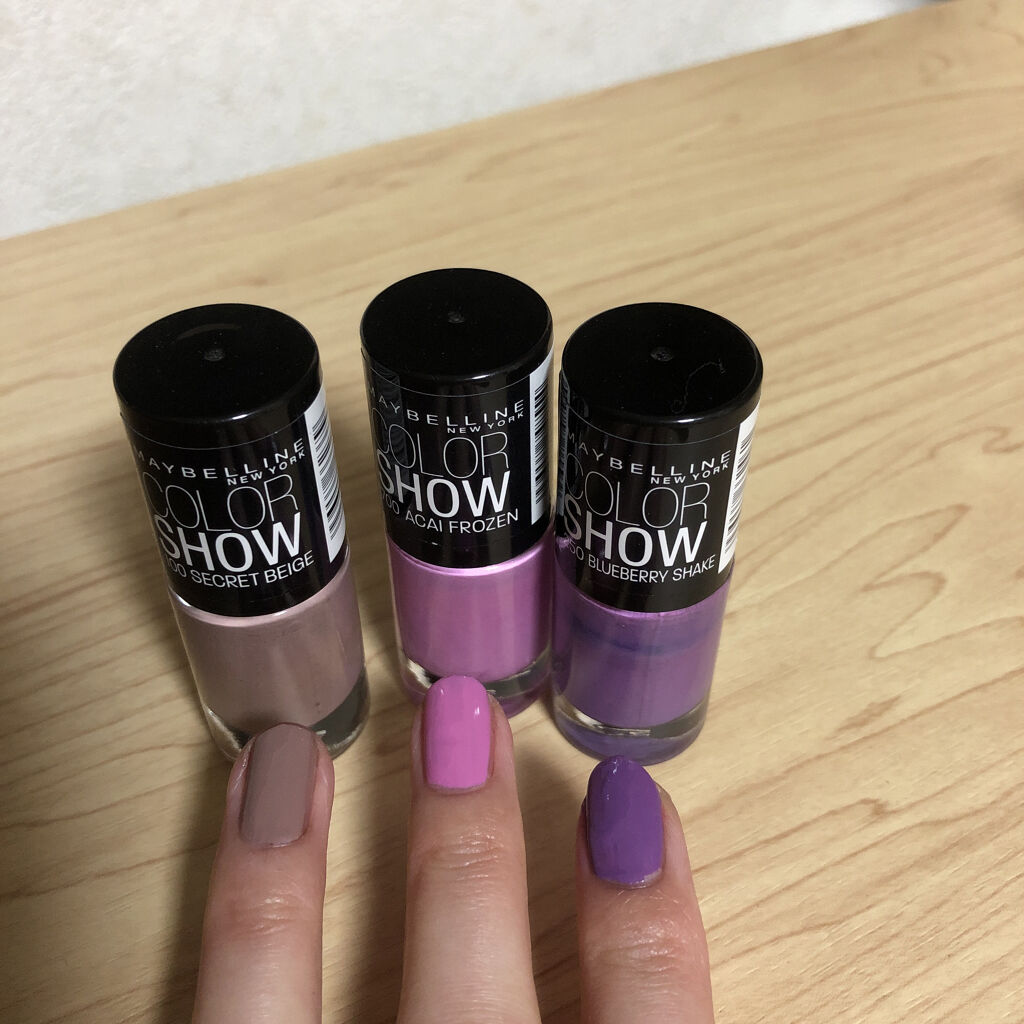 試してみた】カラー ショー ネイル M MAYBELLINE NEW YORKの人気色