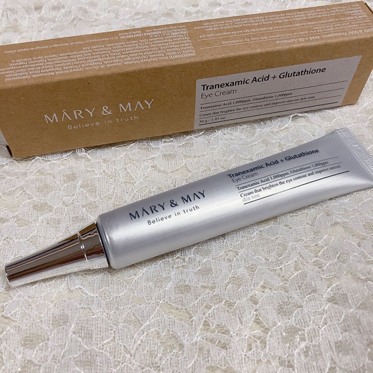 トラネキサム酸+グルタチオン アイクリーム/MARY&MAY/アイケア・アイクリームを使ったクチコミ(1枚目)