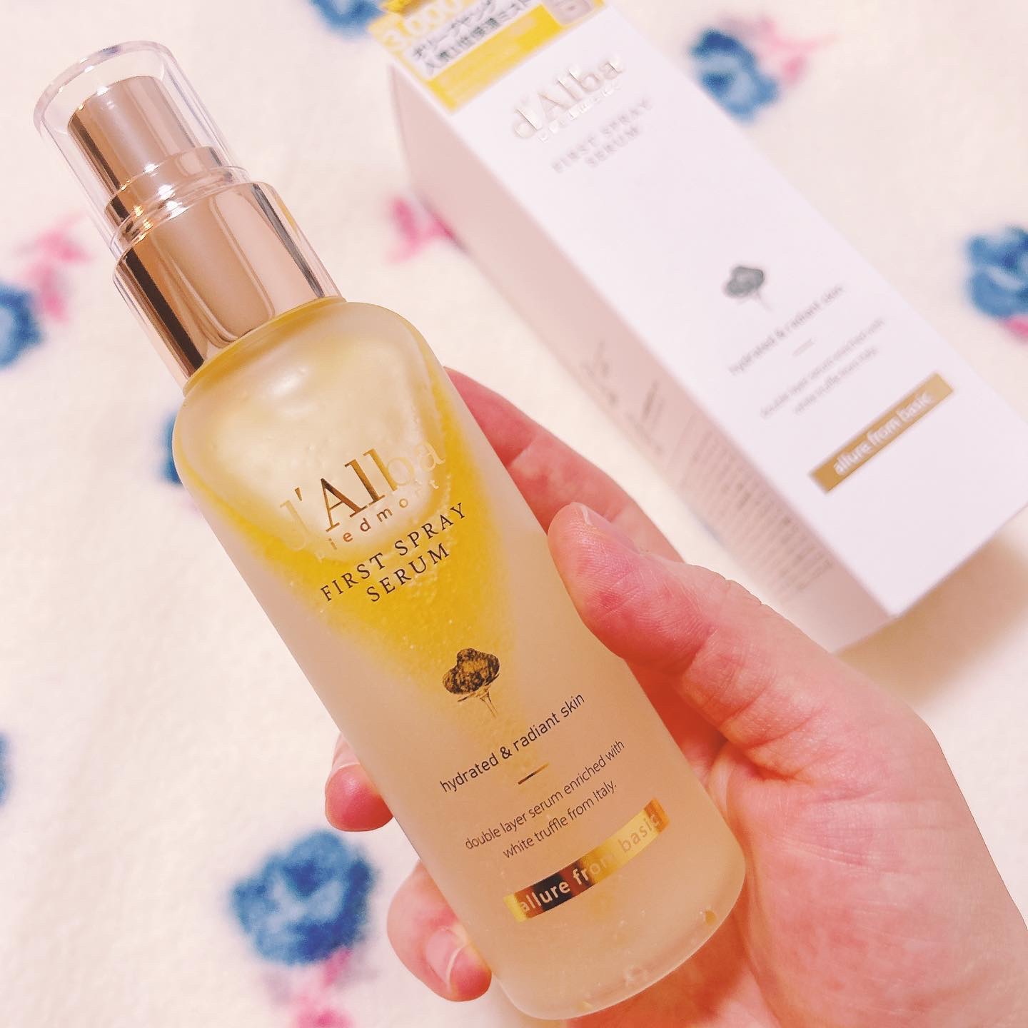 ダルバ ホワイトトリュフファーストスプレーセラム/ダルバ/ミスト状化粧水を使ったクチコミ（3枚目）