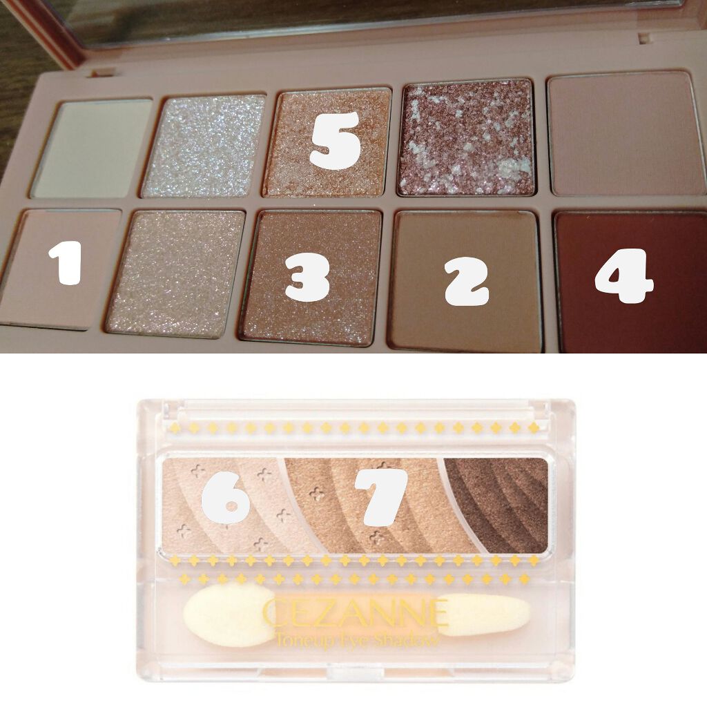 トーンアップアイシャドウ/CEZANNE/アイシャドウパレットを使ったクチコミ（2枚目）