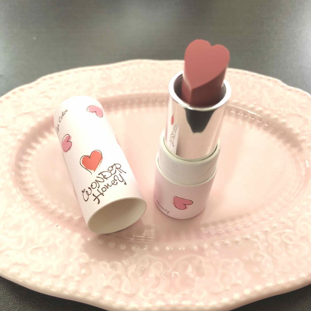 ワンダーハニー 恋するハートリップ/VECUA Honey/口紅を使ったクチコミ（1枚目）