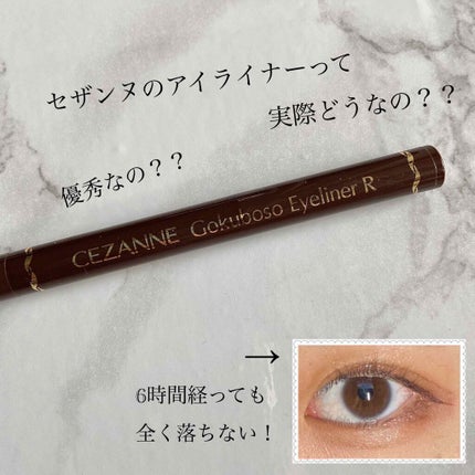 極細 アイライナーR/CEZANNE/リキッドアイライナーを使ったクチコミ(1枚目)