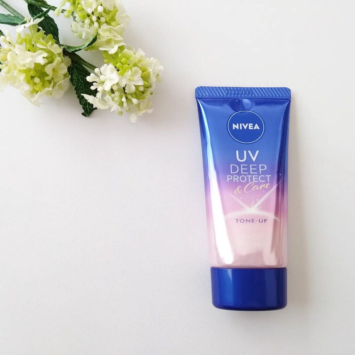 ニベアUV ディープ プロテクト&ケア トーンアップ エッセンス/ニベア/日焼け止めローションを使ったクチコミ(1枚目)