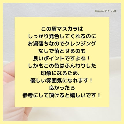 フィルム眉カラー/デジャヴュ/眉マスカラを使ったクチコミ(6枚目)