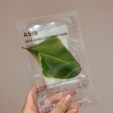 Abib
弱酸性pHシートマスク 
Heartleaf fit


GWの旅行中に使用したAbibのパック！


前回のグミシリーズに引き続き
pHシリーズのドクダミを使用しました😊


pHシリーズの