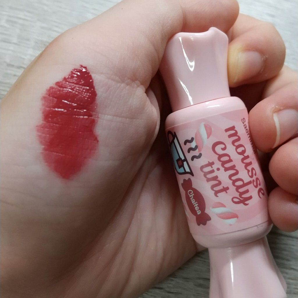 ムース キャンディー ティント/the SAEM/リップティントを使ったクチコミ（3枚目）