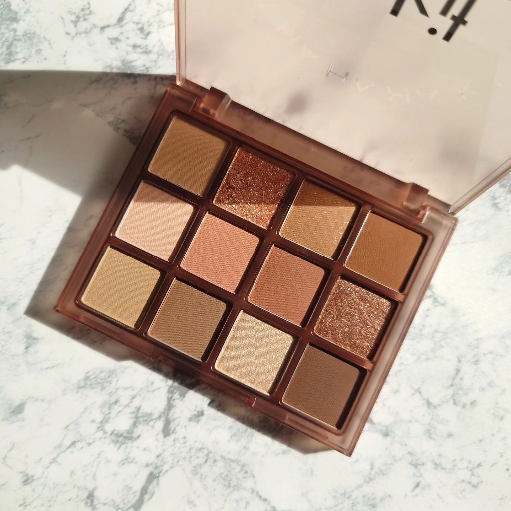 ホーリーモリーレイヤーパレット 05 フォールインブラウン/HAKIT/アイシャドウパレットを使ったクチコミ（3枚目）