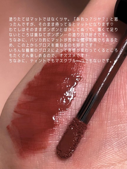 エンスロール マット リップス/Celvoke/口紅を使ったクチコミ(2枚目)