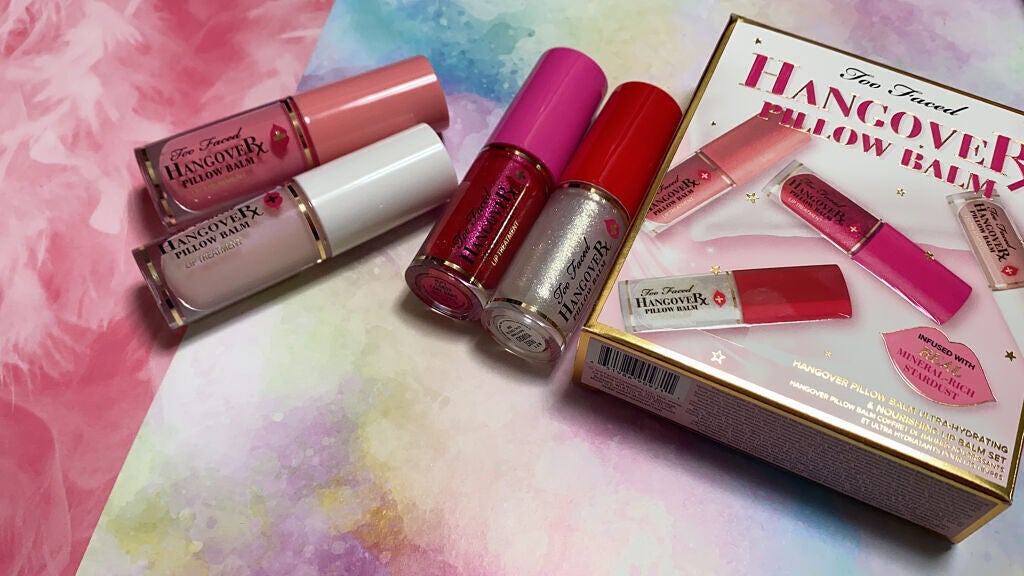 トゥーフェイスドハングオーバーピローバームリップトリートメントセット/Too Faced/リップケアを使ったクチコミ(2枚目)