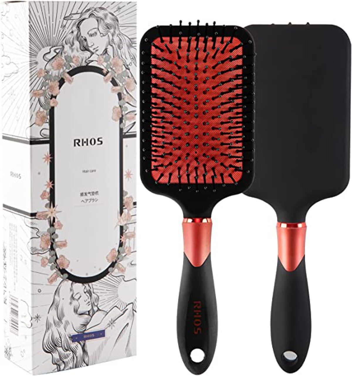 RHOSパドルブラシ乾湿両用 黒