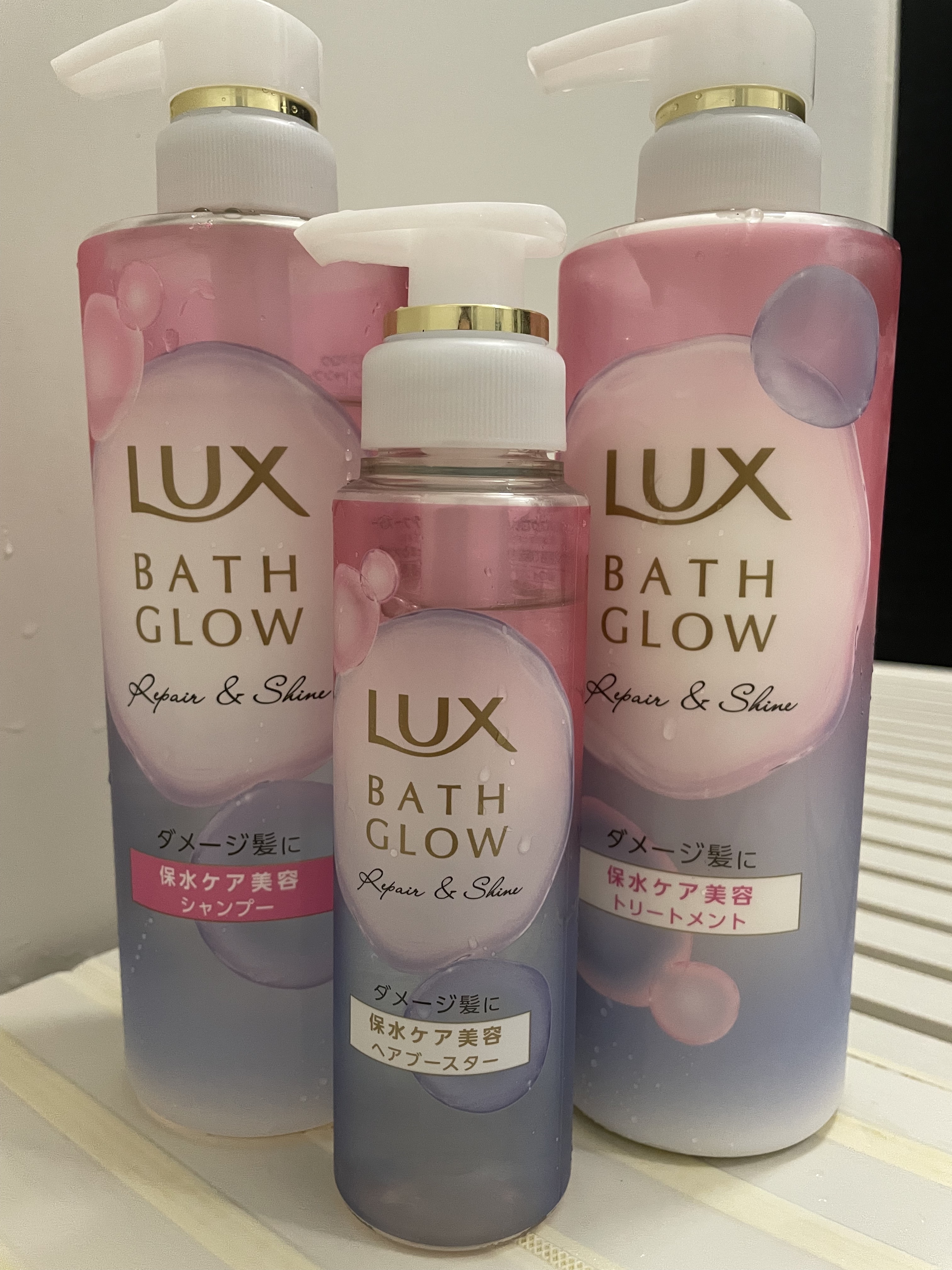 バスグロウ リペア&シャイン シャンプー / トリートメント/LUX/市販シャンプーを使ったクチコミ（1枚目）