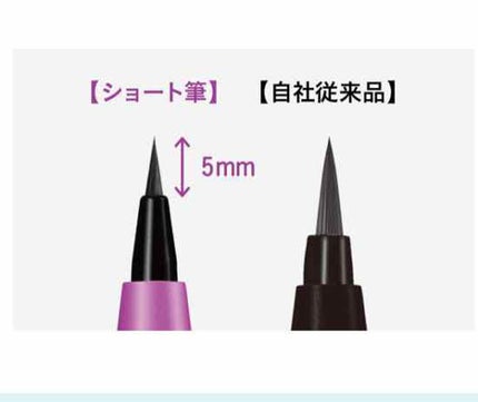 「密着アイライナー」ショート筆リキッド/デジャヴュ/リキッドアイライナーを使ったクチコミ(2枚目)