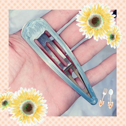 珈琲豆♡ on LIPS 「流行りのBIGヘアクリップ?ヘアピン?買ってみた!パステルグリ..」(1枚目)