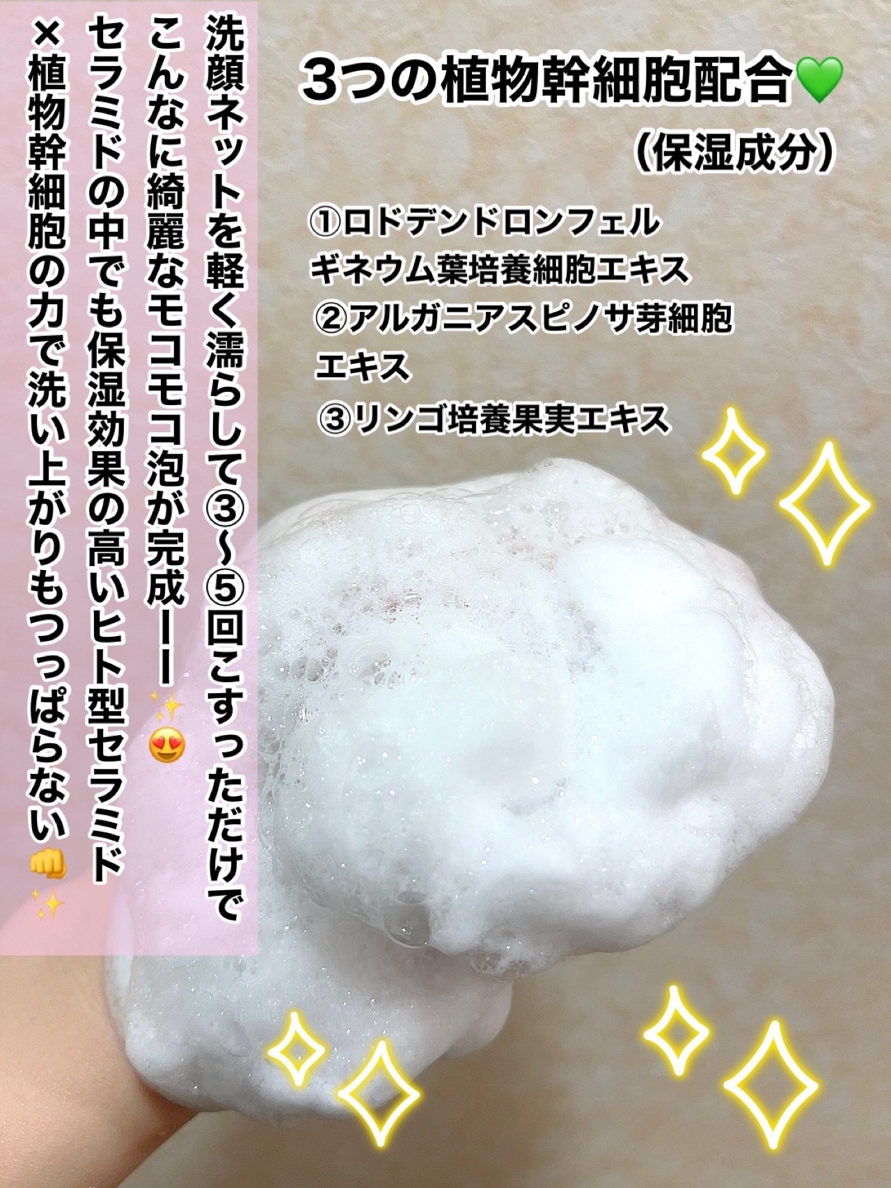 ボタニカルモイストウォッシュ/ヴァントルテ/洗顔フォームを使ったクチコミ（2枚目）