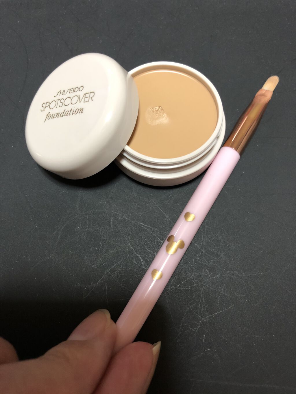 スポッツカバー ファウンデイション/SHISEIDO/クリームコンシーラーを使ったクチコミ（1枚目）