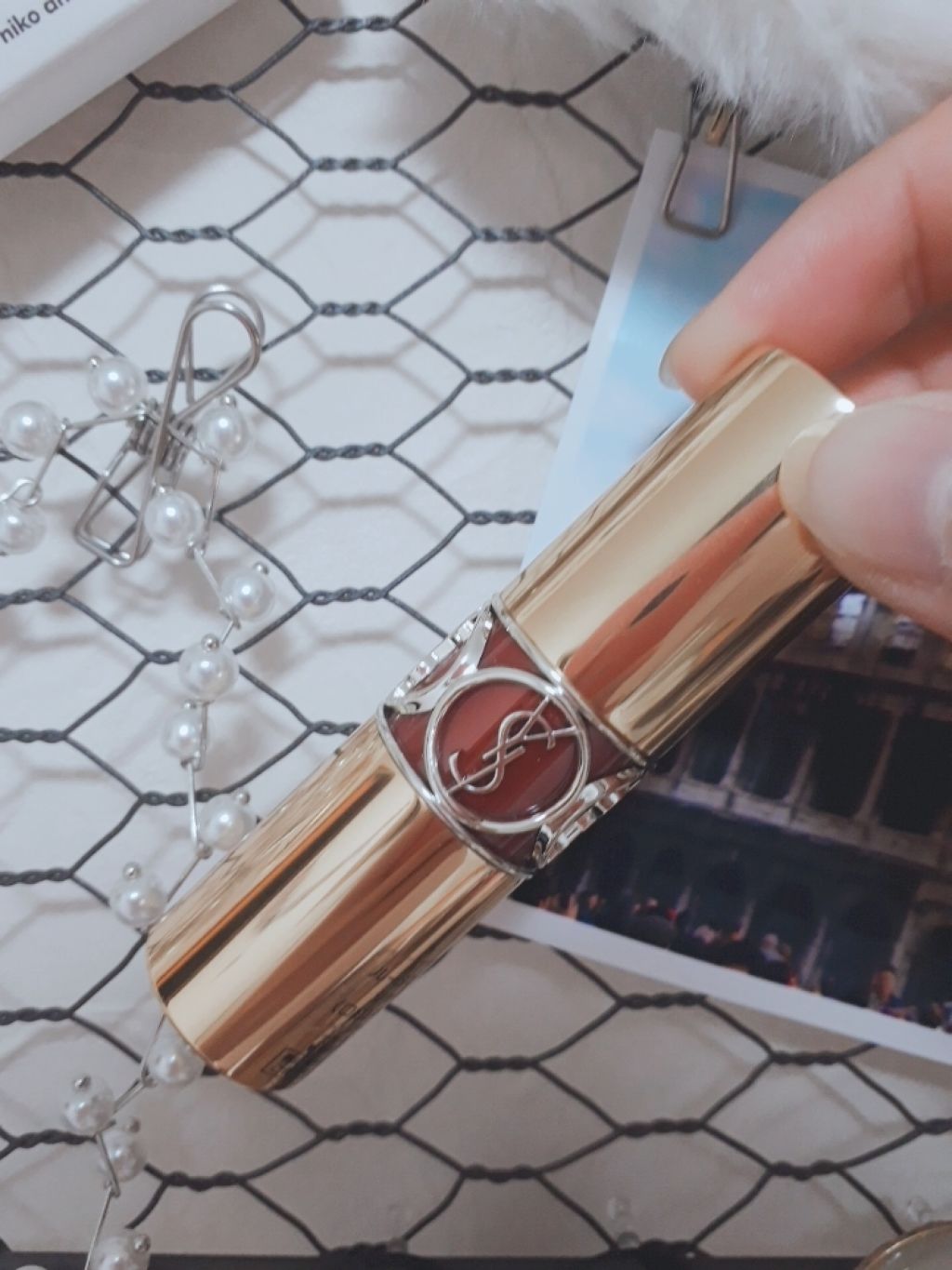 ルージュ ヴォリュプテ シャイン/YVES SAINT LAURENT BEAUTE/口紅を使ったクチコミ（1枚目）