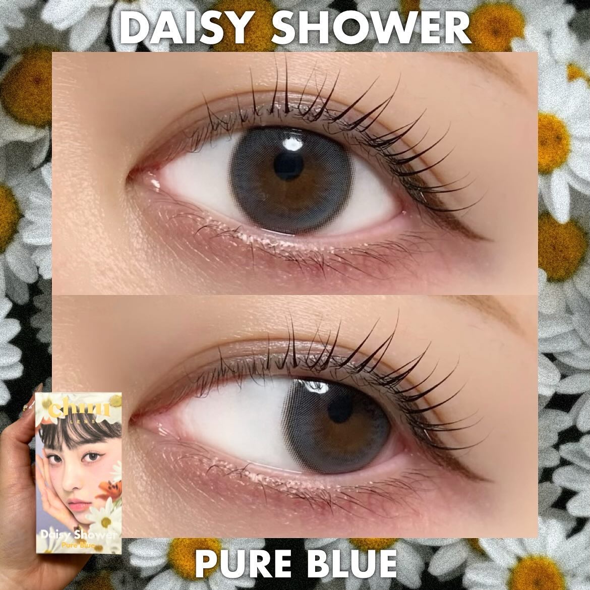 Daisy Shower 1Day/chuu LENS/ワンデー（１DAY）カラコンを使ったクチコミ（1枚目）