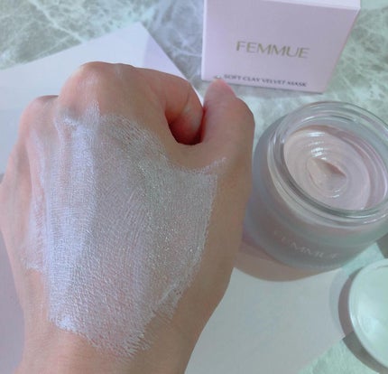 ソフトクレイ ベルベットマスク/FEMMUE/洗い流すパック・マスクを使ったクチコミ(4枚目)