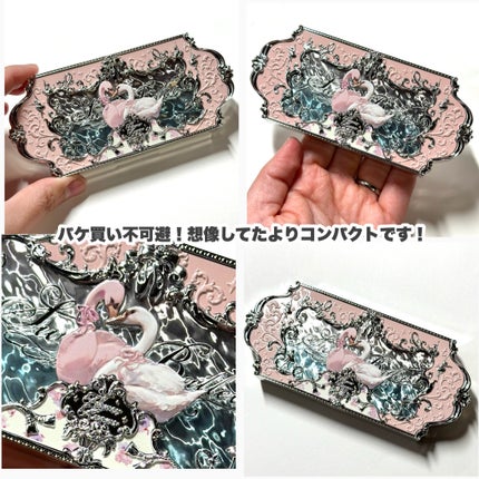 FlowerKnows フラワーノーズスワンバレエシリーズ アイシャドウパレットのクチコミ「【ピンク好き必見】綿菓子のようにふわふわ甘いピンクパレット♡
---------------.....」(3枚目)
