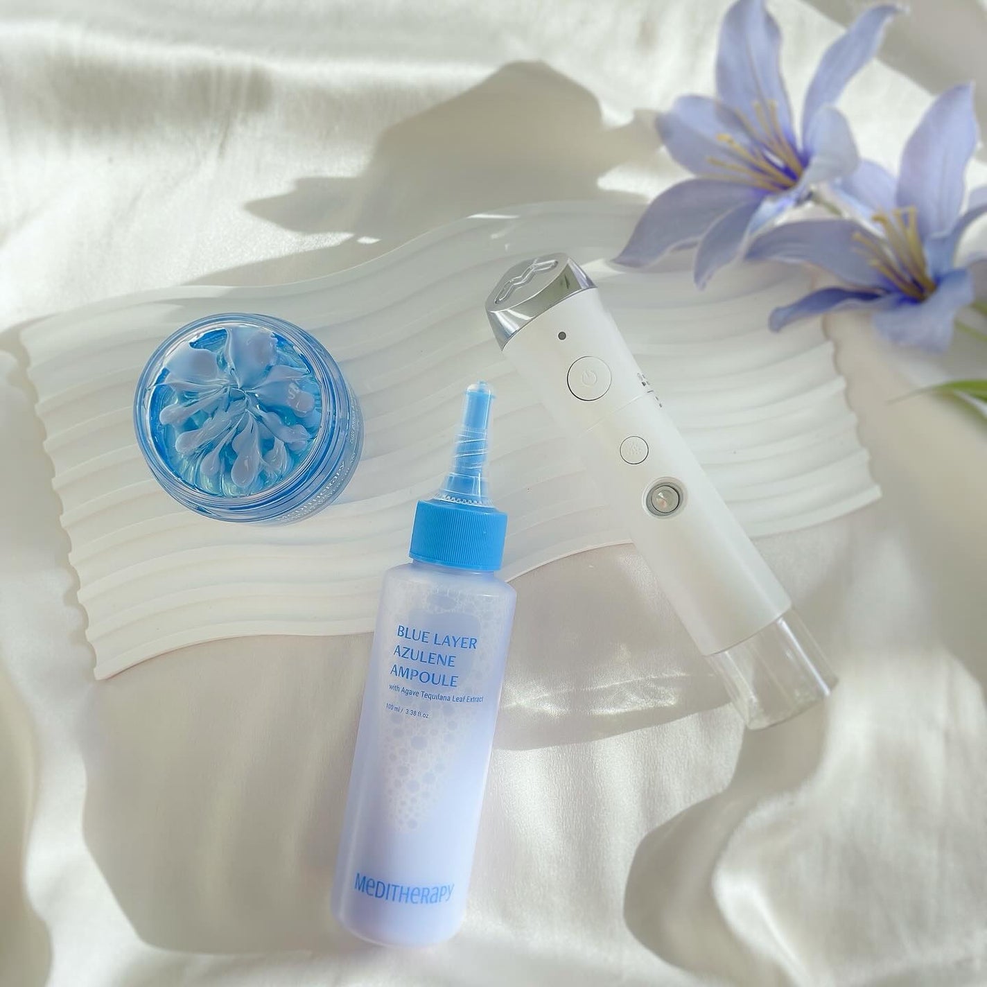 ブルーレイヤーダブルウォータークリーム/MEDITHERAPY/フェイスクリームを使ったクチコミ(1枚目)