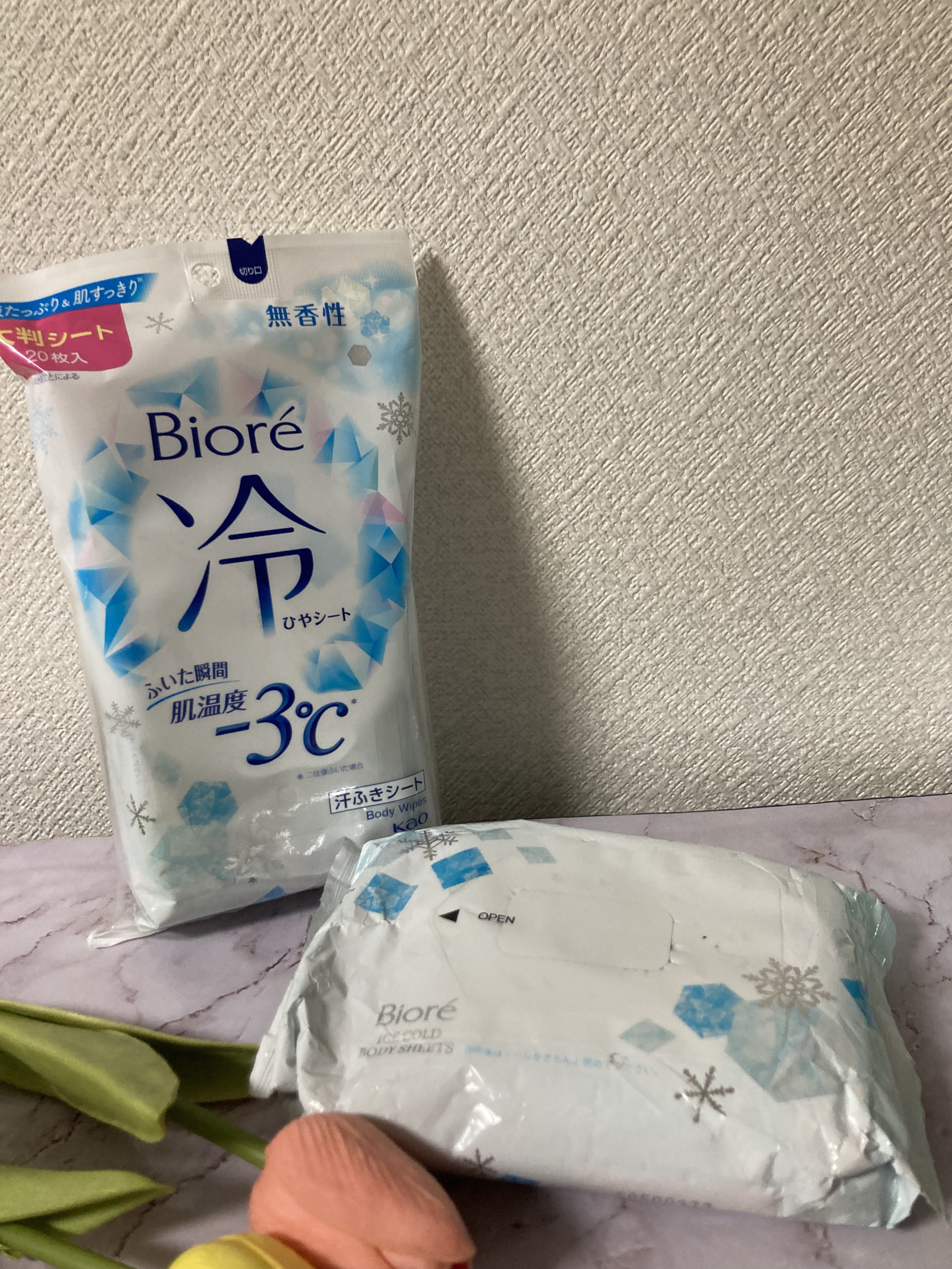 冷シート 無香性/ビオレ/ボディシートを使ったクチコミ（1枚目）