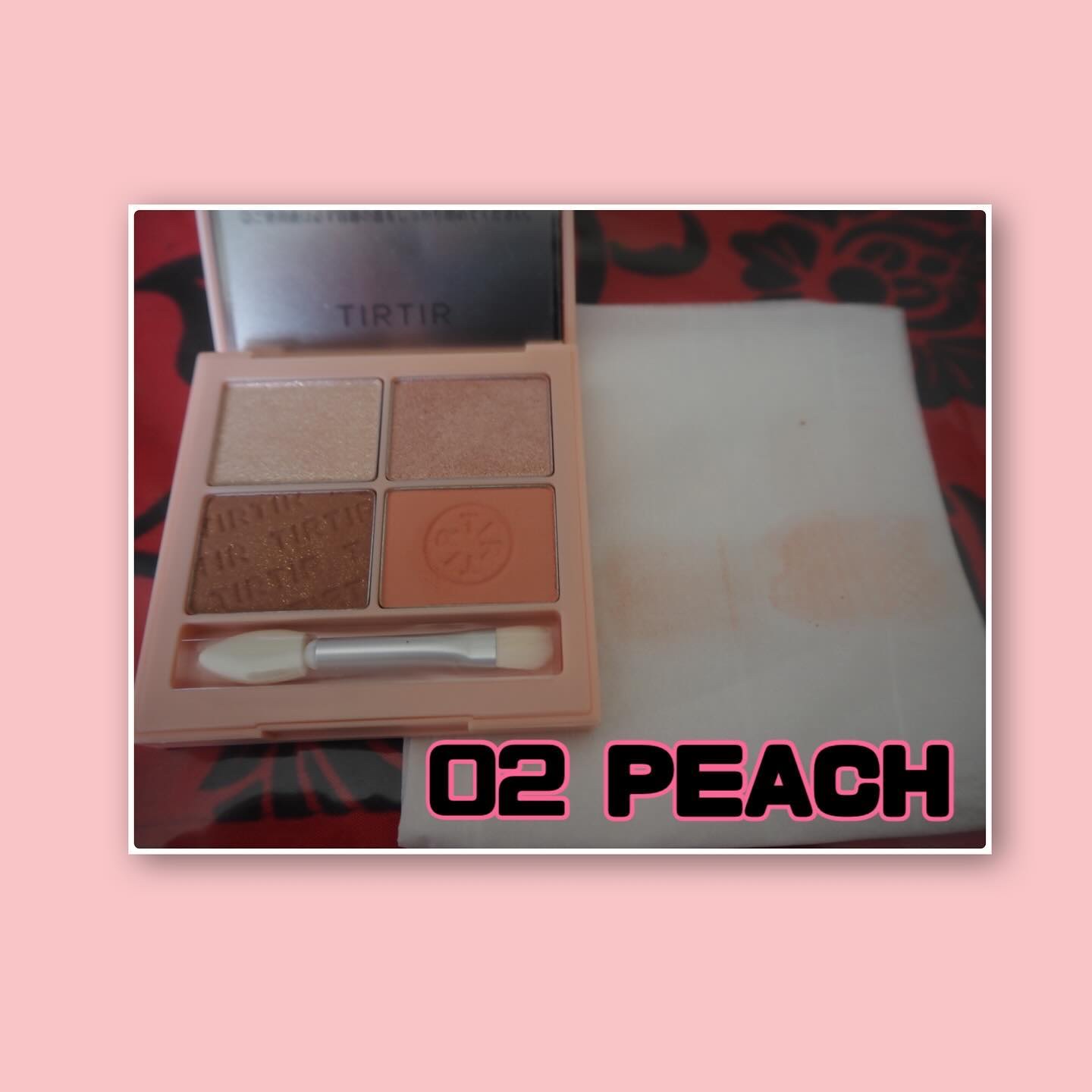 ミルキー メロウ シャドウ 02 ピーチ/TIRTIR(ティルティル)/アイシャドウパレットを使ったクチコミ（3枚目）