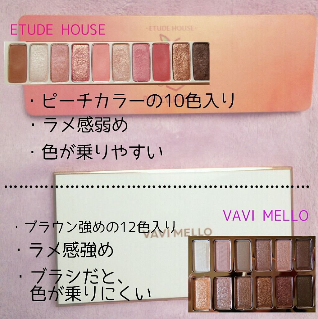 バレンタインボックス/VAVI MELLO/アイシャドウパレットを使ったクチコミ(2枚目)