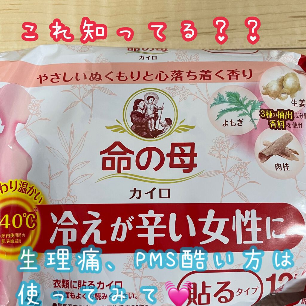 命の母 貼るタイプカイロ/桐灰化学/その他を使ったクチコミ（1枚目）