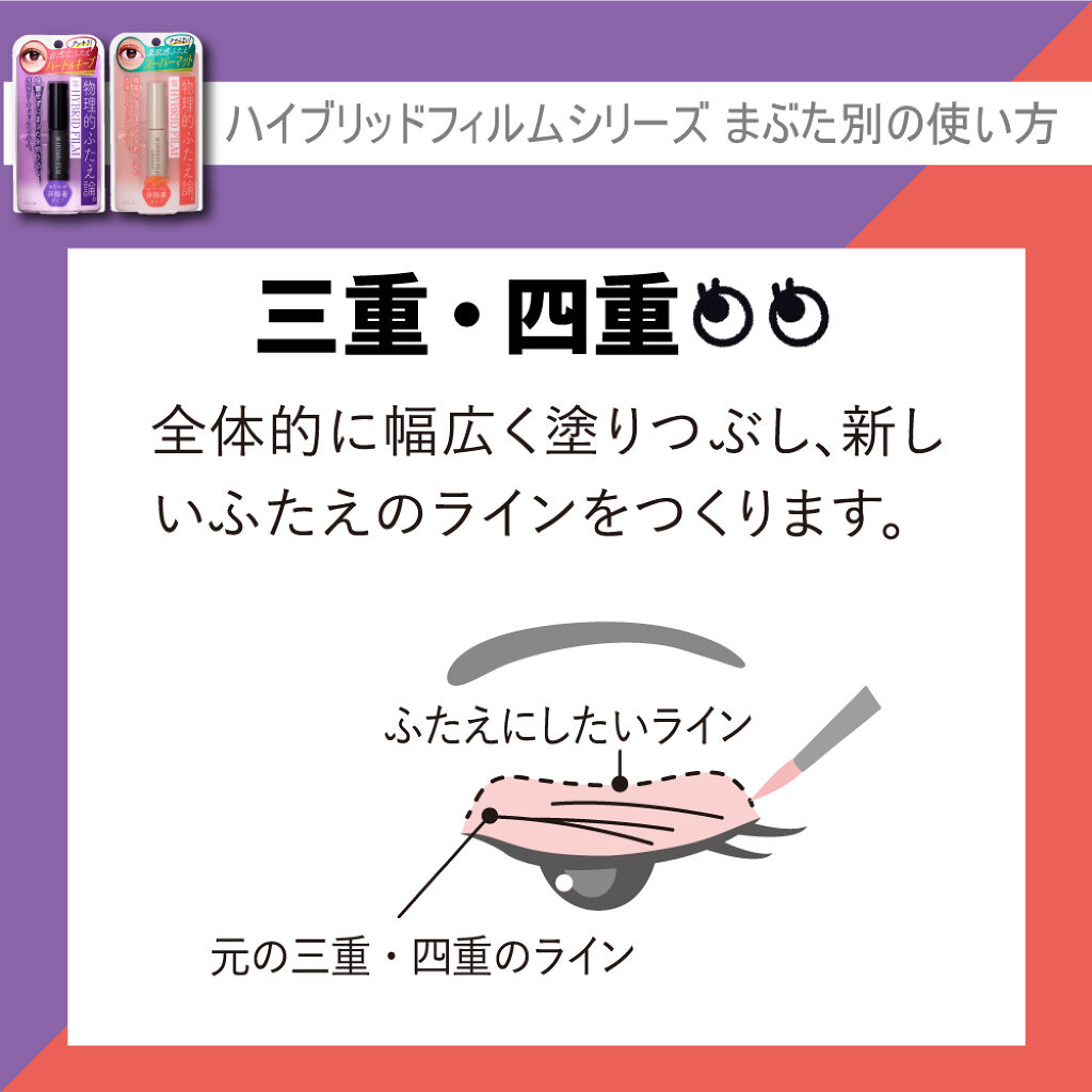 ハイブリッドフィルム/アイトーク/二重まぶた用アイテムを使ったクチコミ（1枚目）