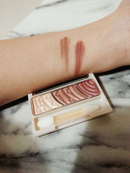 トーンアップアイシャドウ/CEZANNE/アイシャドウパレットを使ったクチコミ(4枚目)