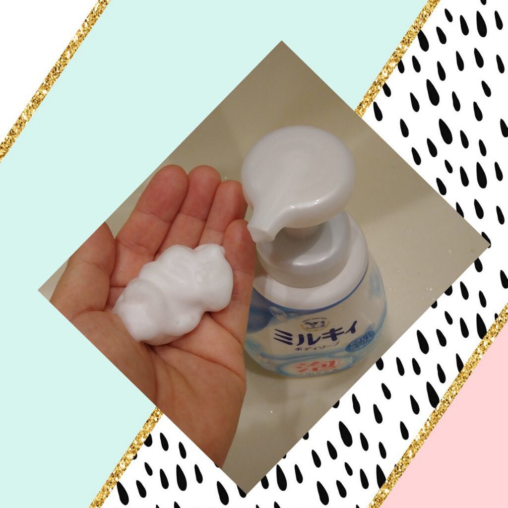 泡で出てくる ミルキィボディソープ やさしいせっけんの香り/ミルキィ/ボディソープを使ったクチコミ(2枚目)