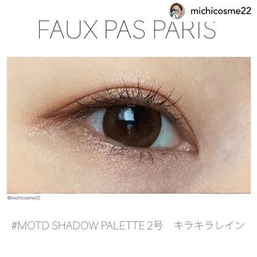 MOTD シャドーパレット/FAUX PAS PARIS/アイシャドウパレットを使ったクチコミ（3枚目）