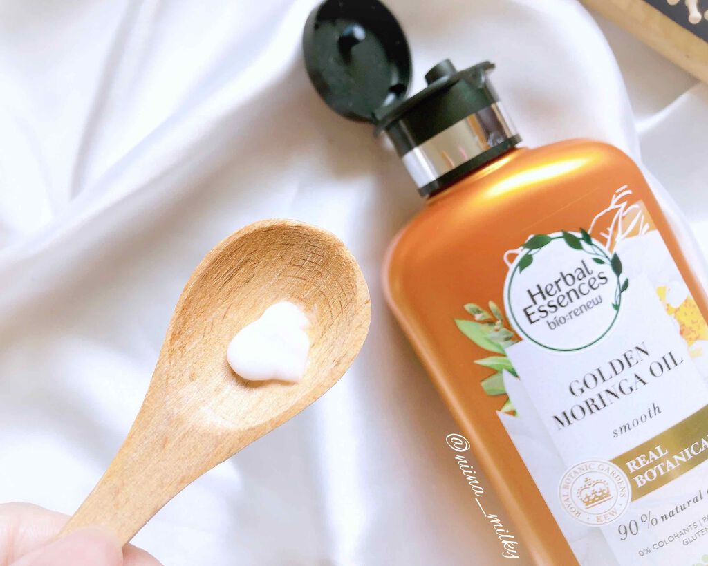 ゴールデンモリンガオイル シャンプー/コンディショナー/ハーバルエッセンス/市販シャンプーを使ったクチコミ(3枚目)