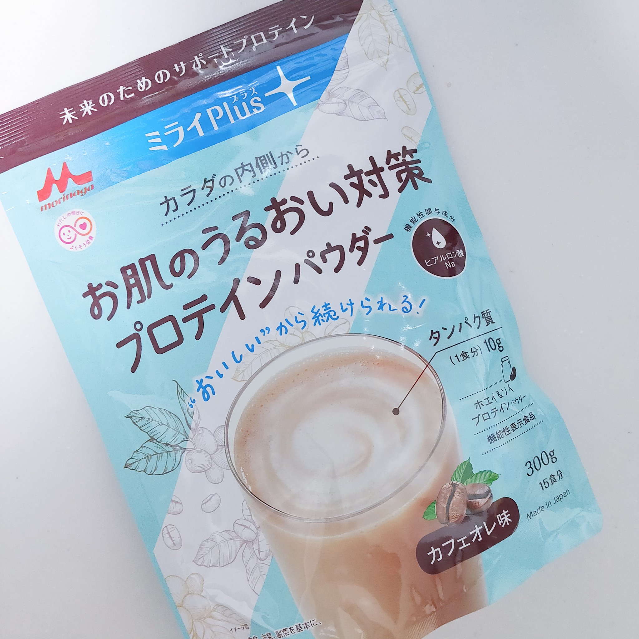 ミライPlus お肌のうるおい対策プロテインパウダー/森永乳業/その他プロテインを使ったクチコミ（1枚目）