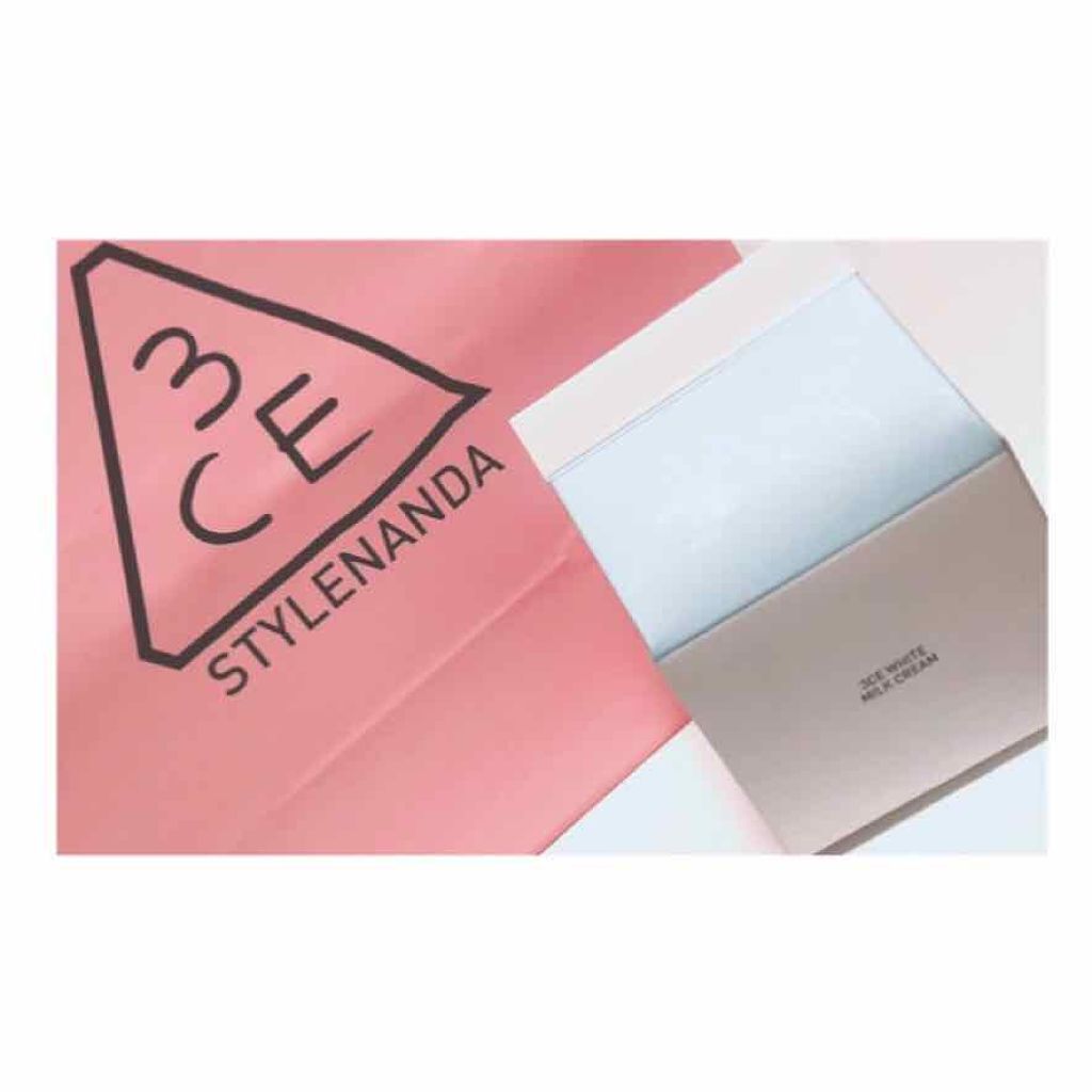 WHITE MILK CREAM/3CE/フェイスクリームを使ったクチコミ(1枚目)