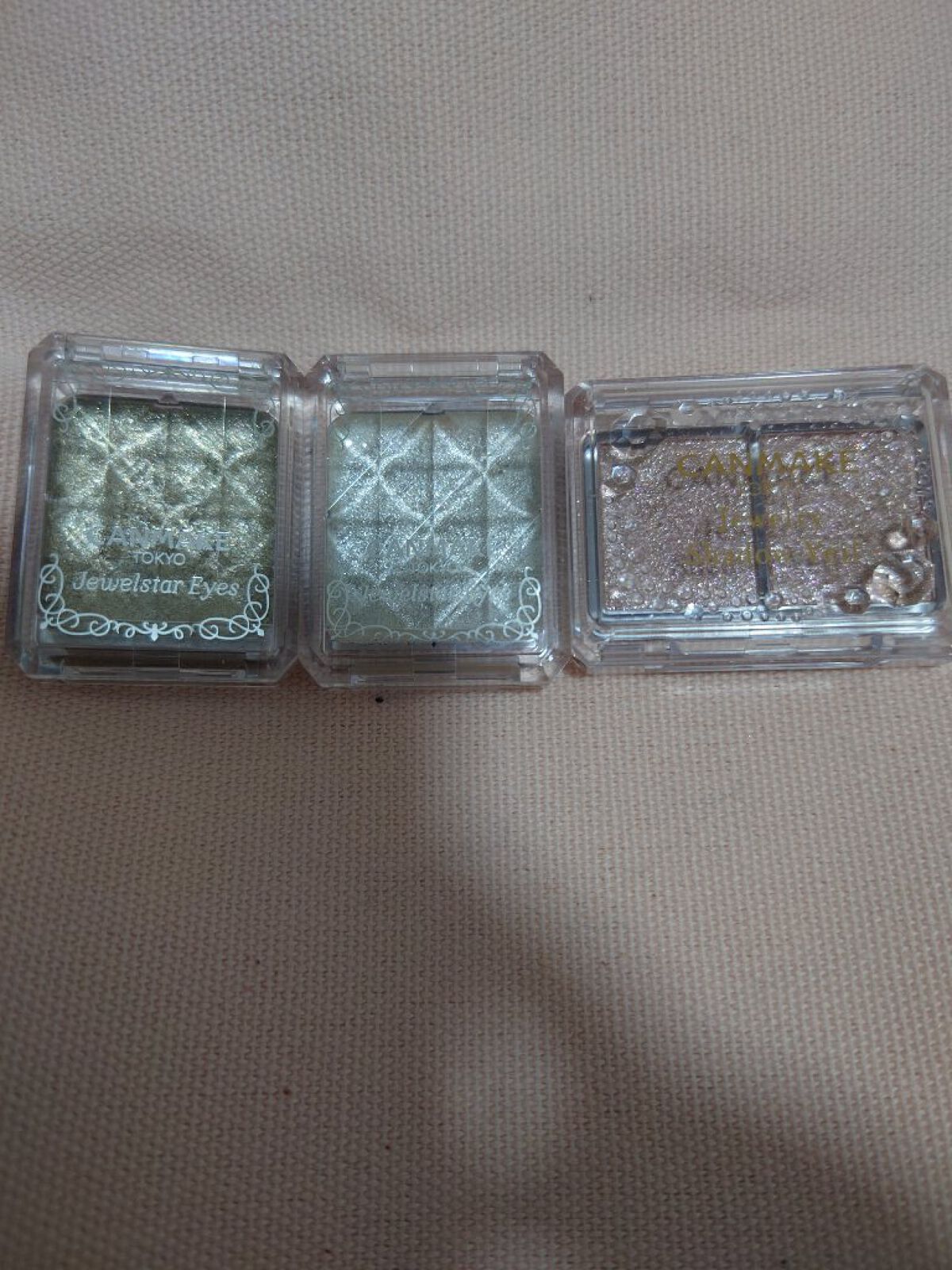 ジュエルスターアイズ 01 クリスタルシルバー/キャンメイク/ジェル・クリームアイシャドウを使ったクチコミ（3枚目）