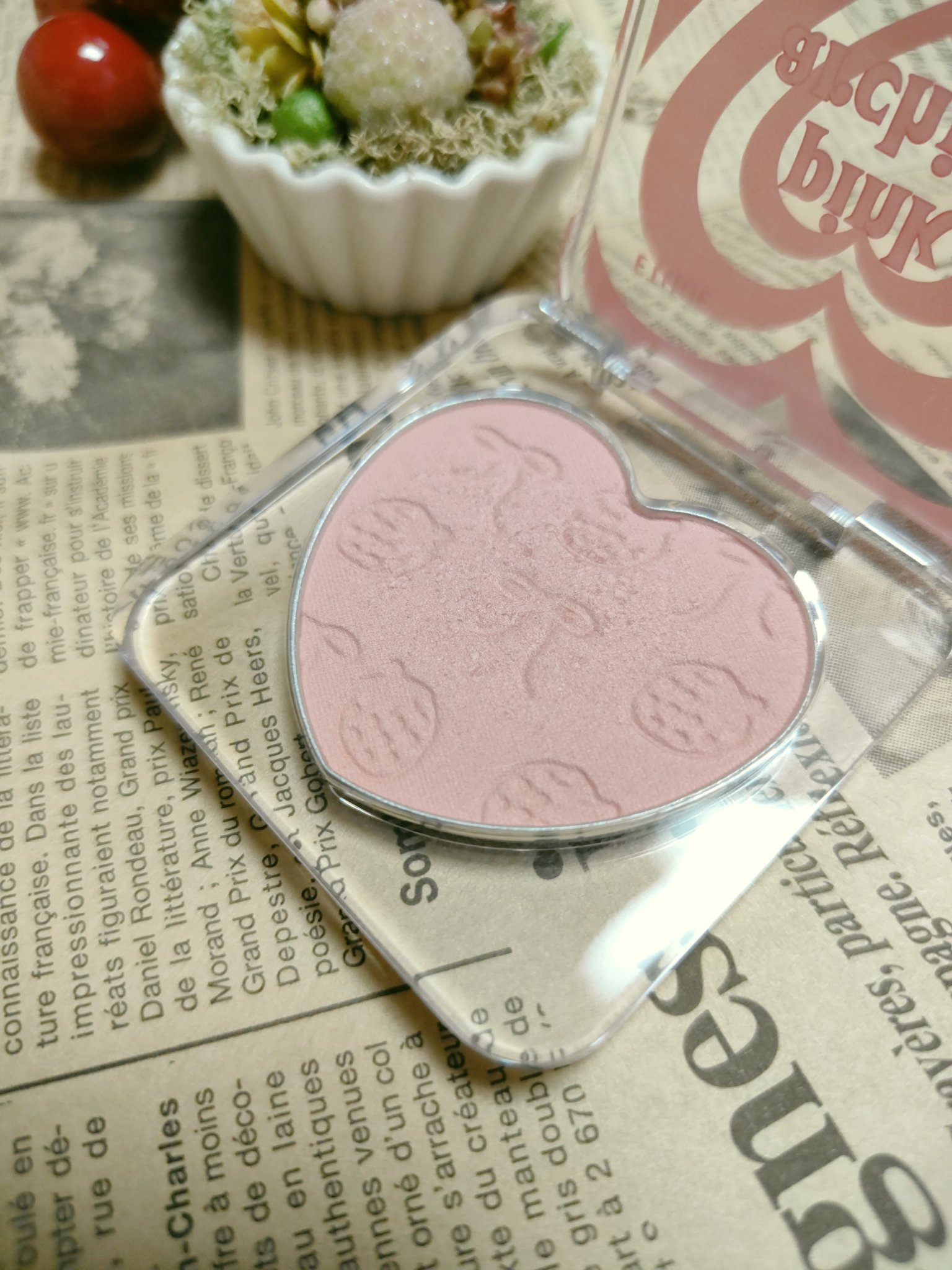 ハートフラッターブラッシャー/ETUDE/パウダーチークを使ったクチコミ（2枚目）